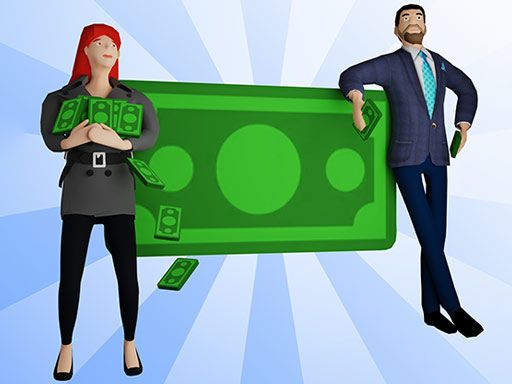 Rich Couple Run - browser game screenshot