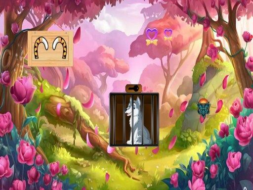 Rescue The Wolf - browser game screenshot
