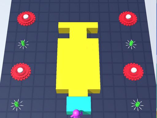 Color Cubes Saw 3D - browser game screenshot