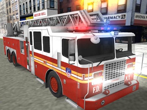Real Truck Fire Drive Sim - browser game screenshot
