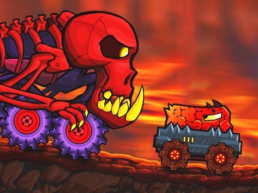 Car Eats Car: Volcanic Adventure  - browser game screenshot