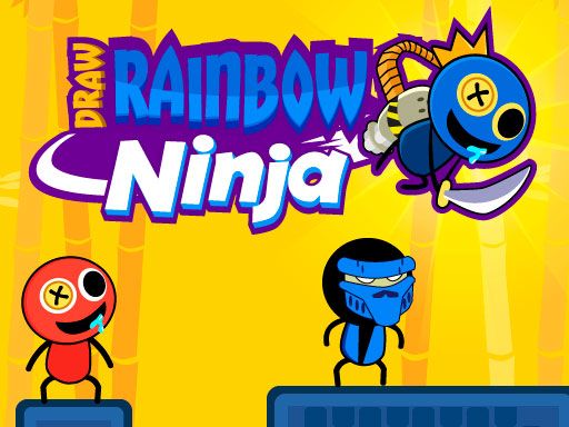Draw Rainbow Ninja - browser game screenshot