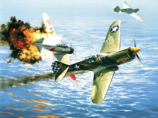 Aviation Art Air Combat Slide - browser game screenshot