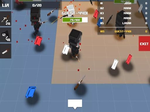 Private War Shooter - browser game screenshot