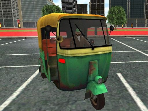 TukTuk Rickshaw City Driving Sim - browser game screenshot