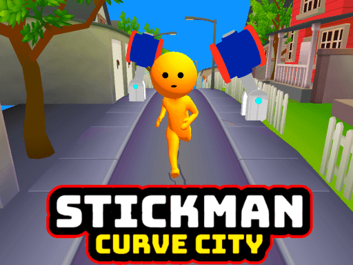 Stickman Curve City - browser game screenshot