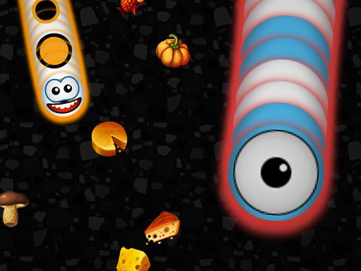 Worms Zone a Slithery Snake - browser game screenshot