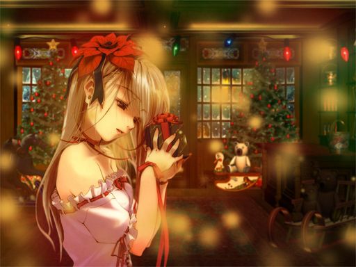 Anime Christmas Jigsaw Puzzle 2 - browser game screenshot