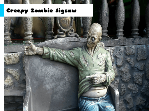 Creepy Zombie Jigsaw - browser game screenshot