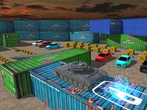 Tank Parking 3D Sim  - browser game screenshot