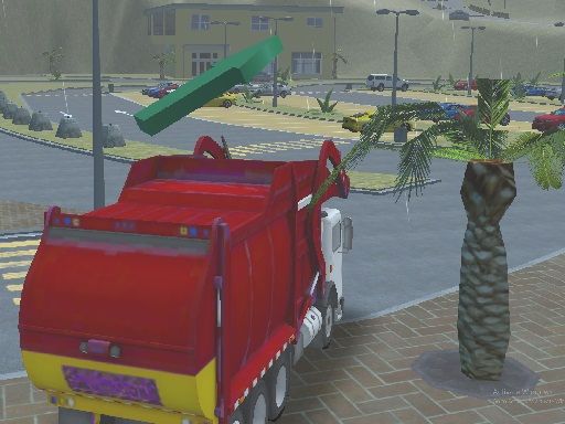 Island Clean Truck Garbage Sim - browser game screenshot