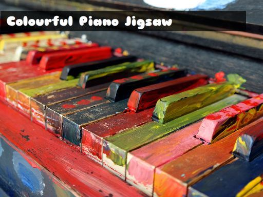 Colourful Piano Jigsaw - browser game screenshot
