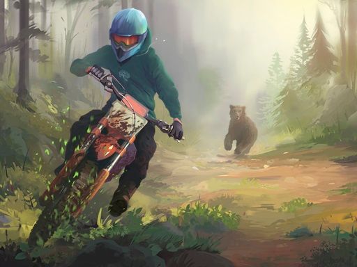 Moto Maniac 3 - browser game screenshot