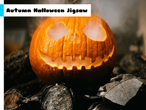 Autumn Halloween Jigsaw - browser game screenshot