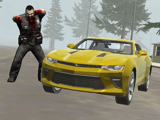 Suburbs Zombie Driving - browser game screenshot