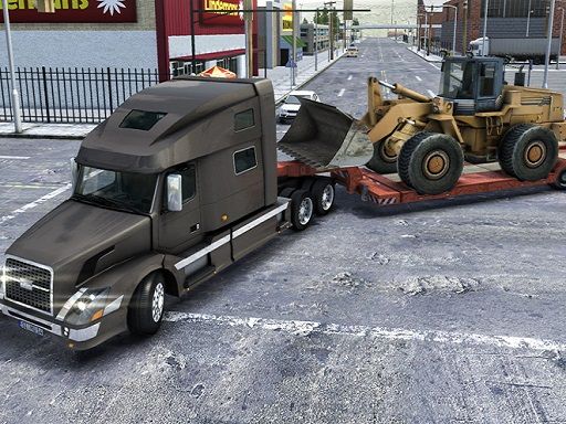 Truck Transport City Simulator Game - browser game screenshot