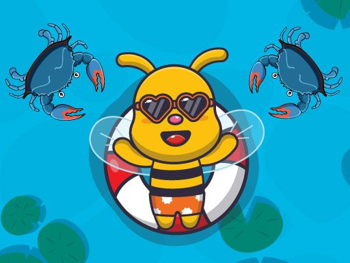 Swimming Bee - browser game screenshot