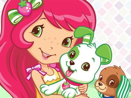 Strawberry Shortcake Puppy Care - browser game screenshot