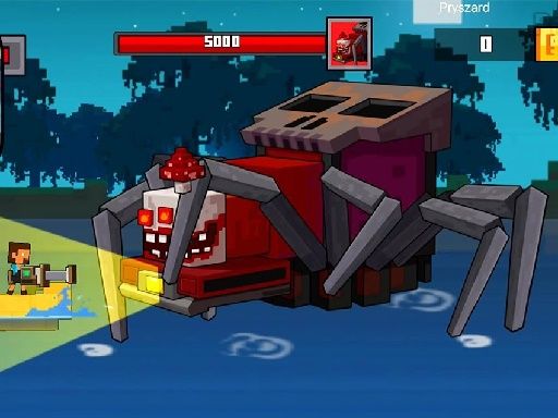 Pirate Block Craft Monster Shooter - browser game screenshot