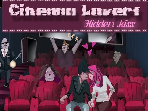 Cinema Lovers Hidden Kiss - browser game screenshot