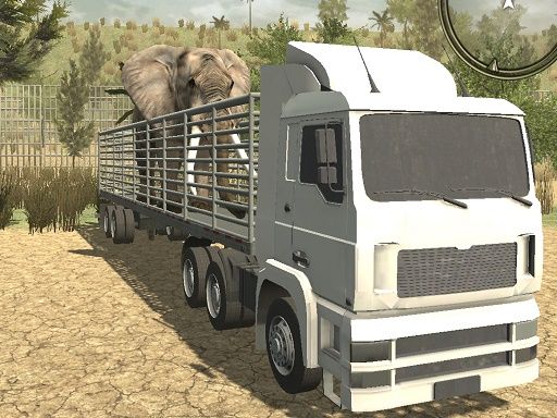 Offroad Truck Animal Transporter - browser game screenshot