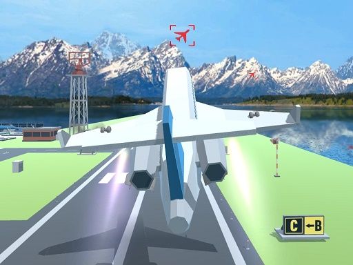 Polygon Flight Simulator - browser game screenshot