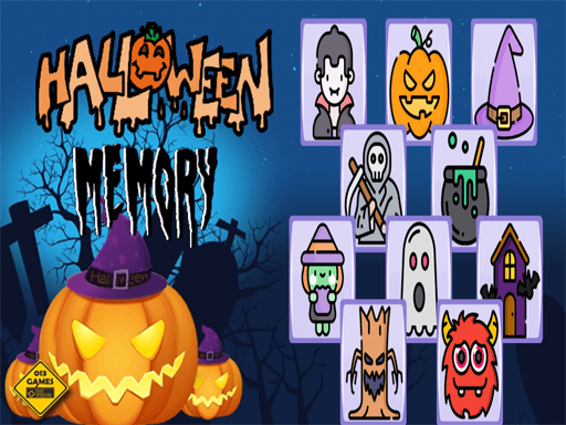 Halloween Memory Game - browser game screenshot