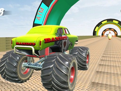 Monster Truck Extreme Stunts - browser game screenshot
