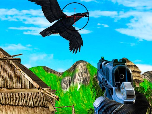 Chicken and Crow Shoot - browser game screenshot