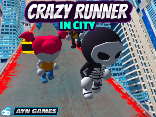 Crazy Runner in City - browser game screenshot