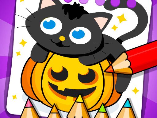 Halloween Coloring Games - browser game screenshot