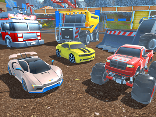 Mad Cars Racing and Crash - browser game screenshot