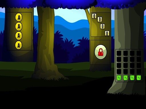 Blue Forest Escape - browser game screenshot