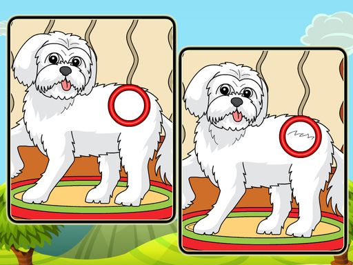 Dogs Spot The Differences 2 Dogs Spot The Differences 2 - browser game screenshot