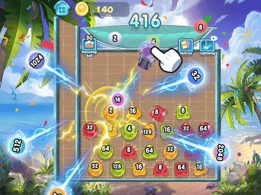 2048Skill Edition - browser game screenshot