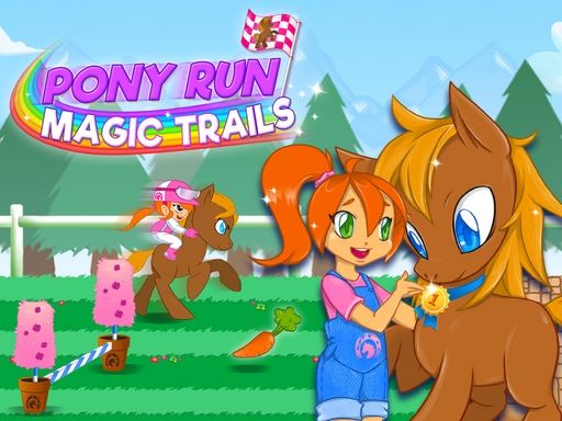 Pony Run : Magic Trails - browser game screenshot