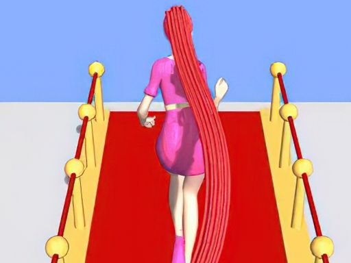 Long Haired Girl - browser game screenshot