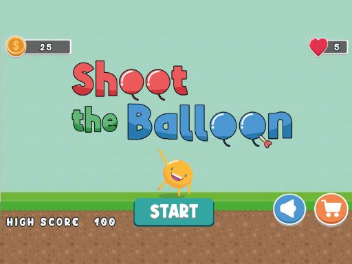 Shoot The Balloon - browser game screenshot