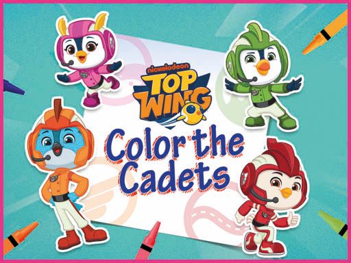 Top Wing: Color the Cadets - browser game screenshot