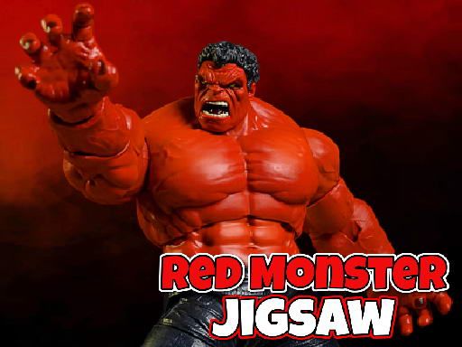 Red Monster Jigsaw - browser game screenshot