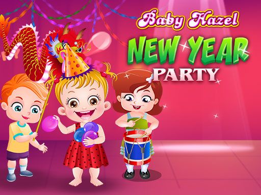 Baby Hazel New Year Party - browser game screenshot