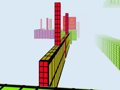 Bloxy Block Parkour - browser game screenshot