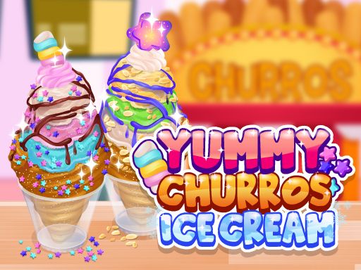Yummy Churros Ice Cream - browser game screenshot