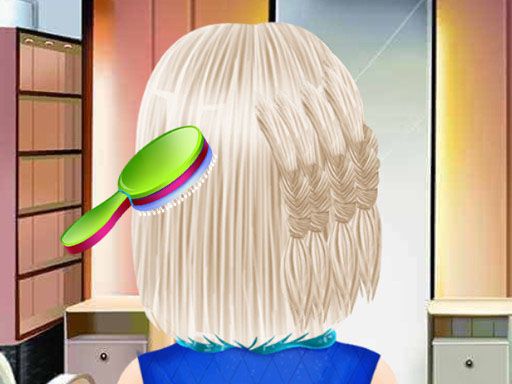 Girls Student Hairstyle Design - browser game screenshot