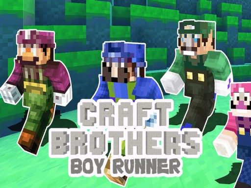 Craft Bros Boy Runner - browser game screenshot