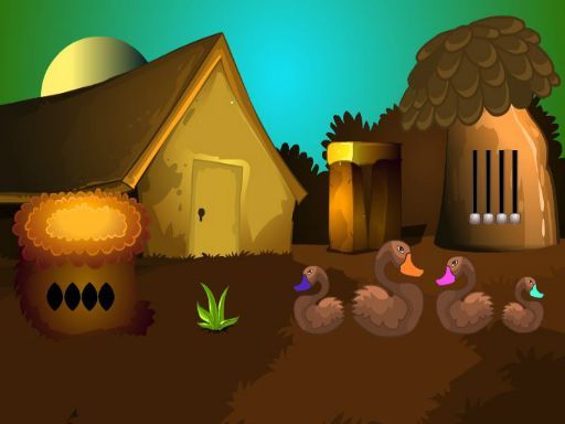 Brown Land Escape - browser game screenshot
