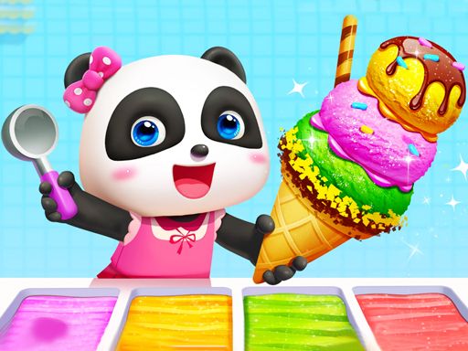 Little Panda Ice Cream Game - browser game screenshot