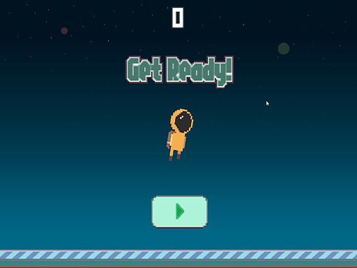 Floaty Astronaut - browser game screenshot