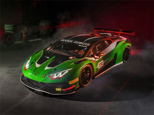 Lamborghini Huracan GT3 EVO2 Puzzle - browser game screenshot