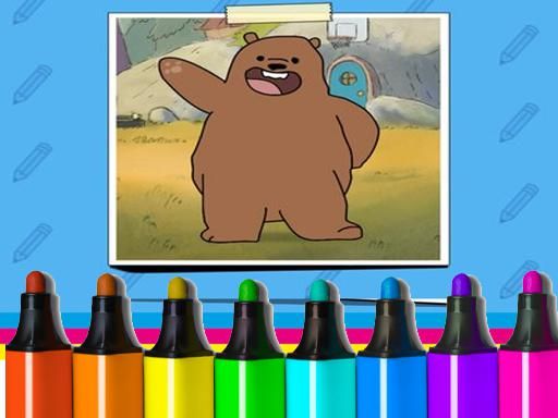 We Bare Bears: How to Draw Grizzly - browser game screenshot